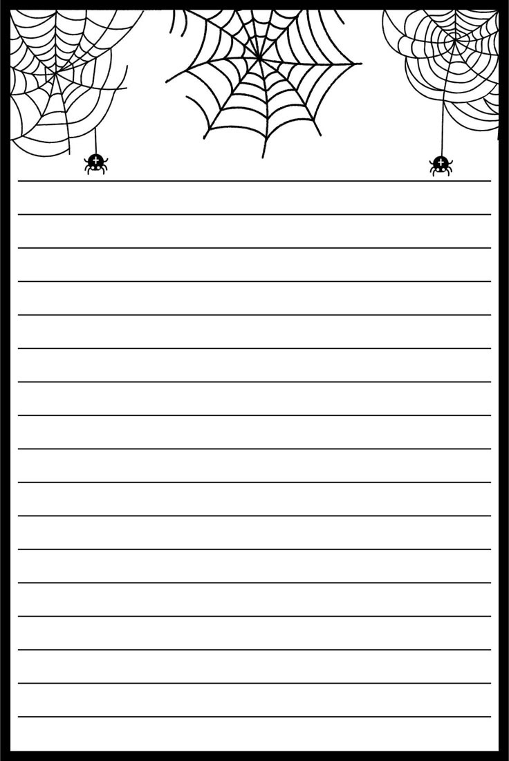 Halloween Writing Paper Template - 15 Free Pdf Printables | Printablee with Printable Halloween Writing Paper