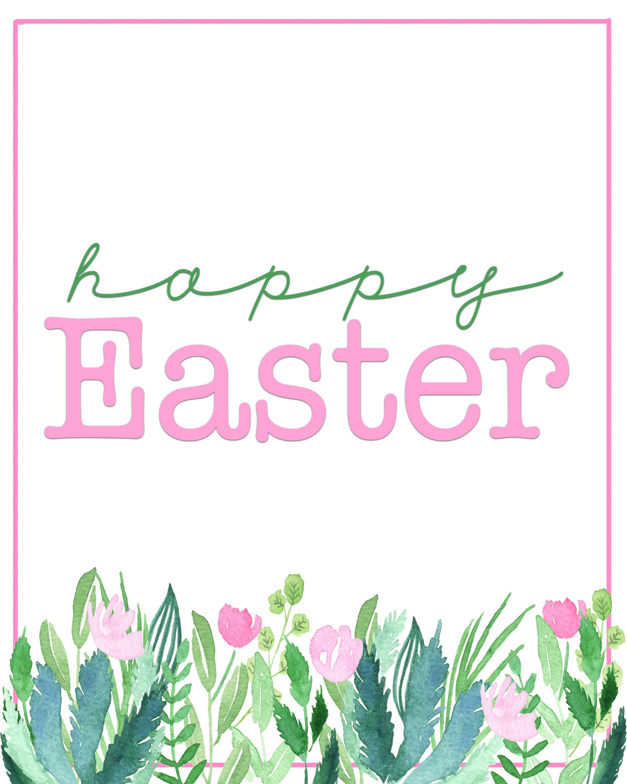 Happy Easter Printables : Free Spring Printables — Pink Peppermint regarding Printable Happy Easter Signs