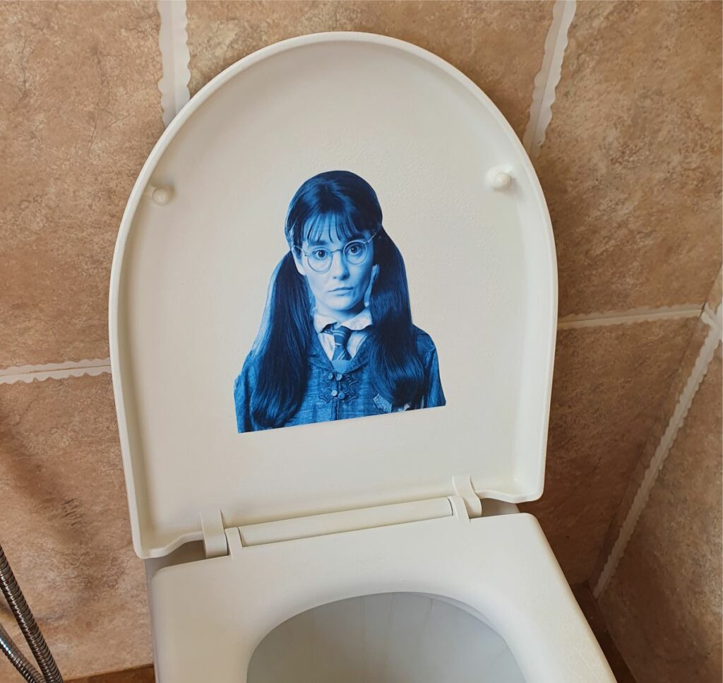 Harry Potter Party Decorations | Mommademoments with Free Printable Moaning Myrtle