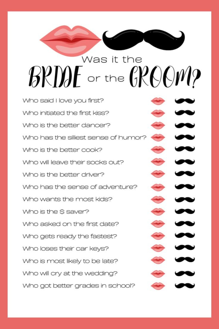 He Said She Said&amp;quot; Bridal Shower Game (Free Printable) with regard to Free Printable Bridal Shower Games He Said She Said