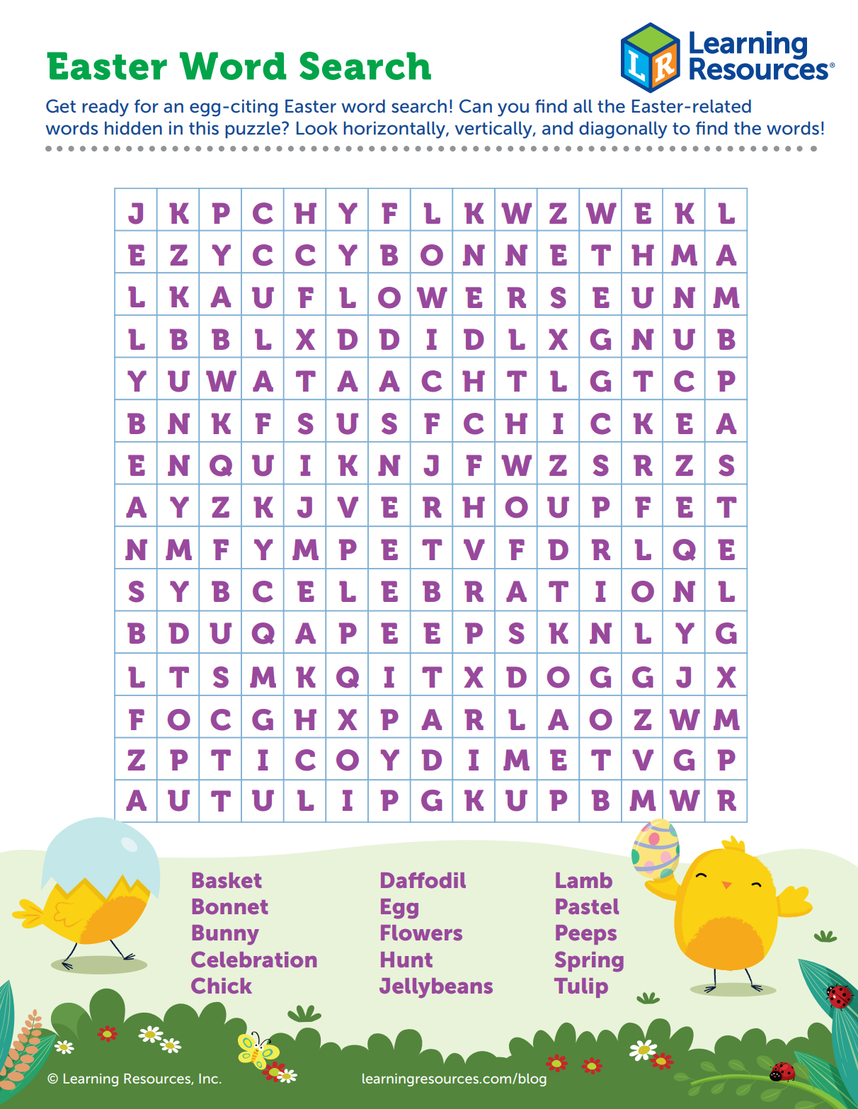 Hop Into Easter Fun With Printable Easter Word Search for Printable Easter Word Search Puzzles