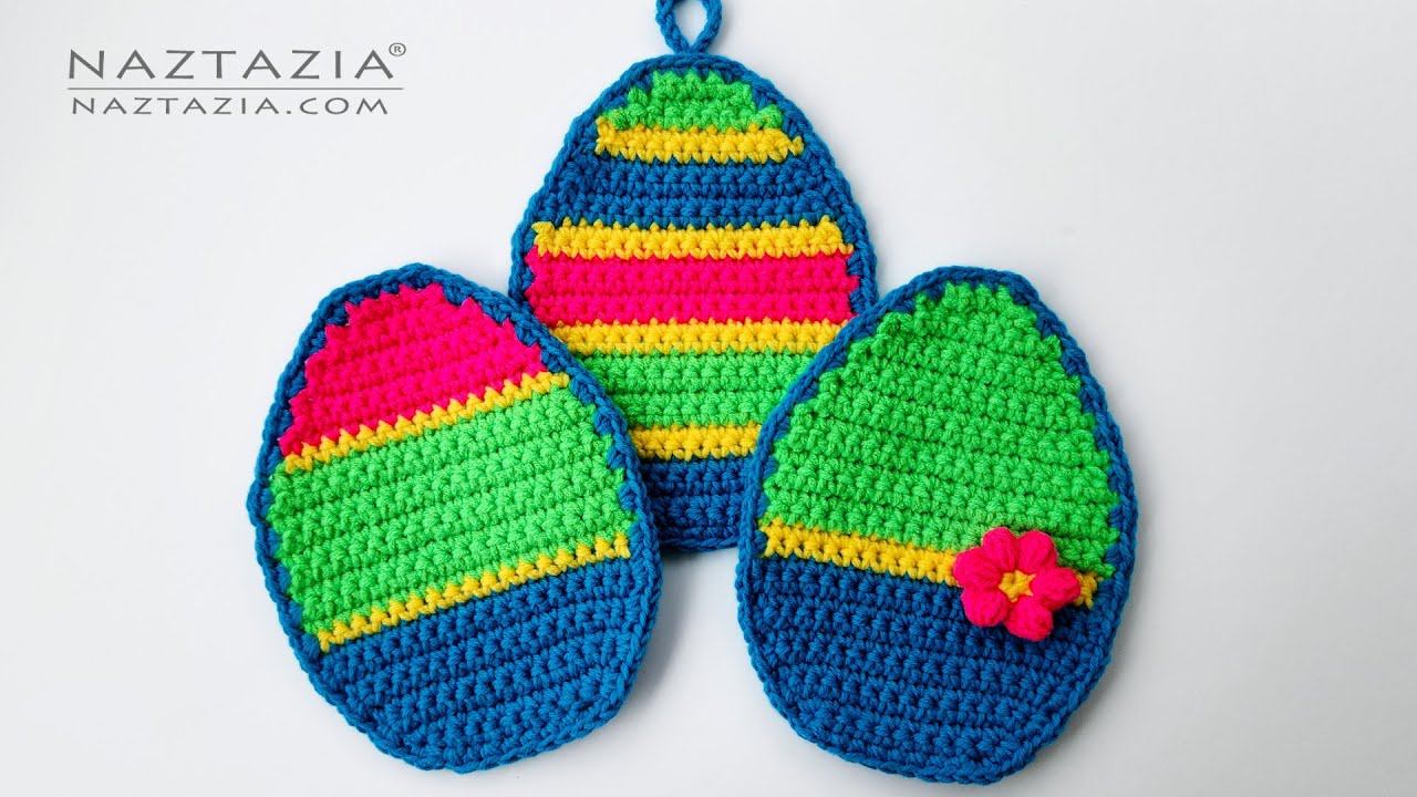 How To Crochet An Egg Potholder within Crochet Easter Egg Pot Holder Pattern