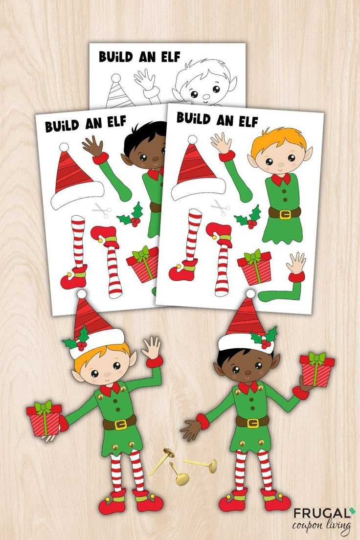How To Elf Yourself + Free Printable Elf Template Paper Craft For Kids with regard to Elf Paper Doll Printable