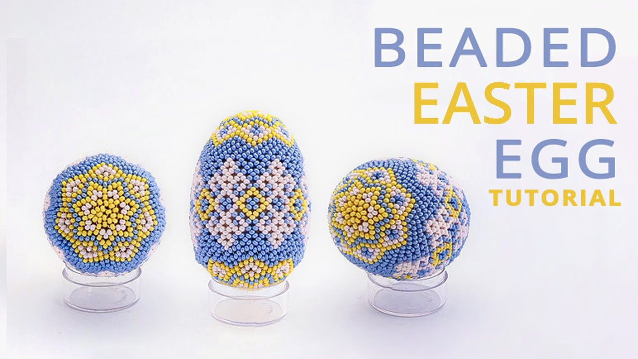 How To Make A Beaded Easter Egg | Bead Spider Live Jewelry Tutorial for Free Beaded Easter Egg Patterns