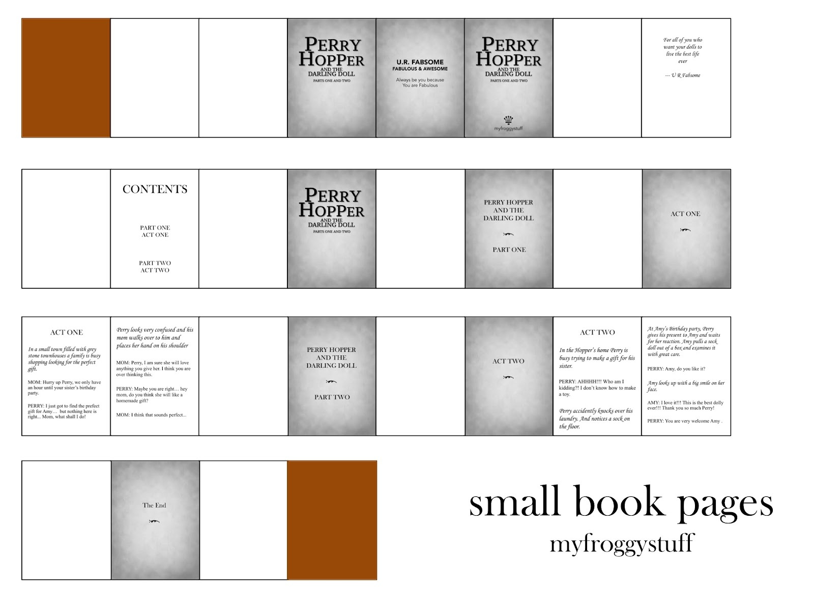 How To Make A Miniature Harry Potter Book For Dolls : Free Printables for Free Printables My Froggy Stuff