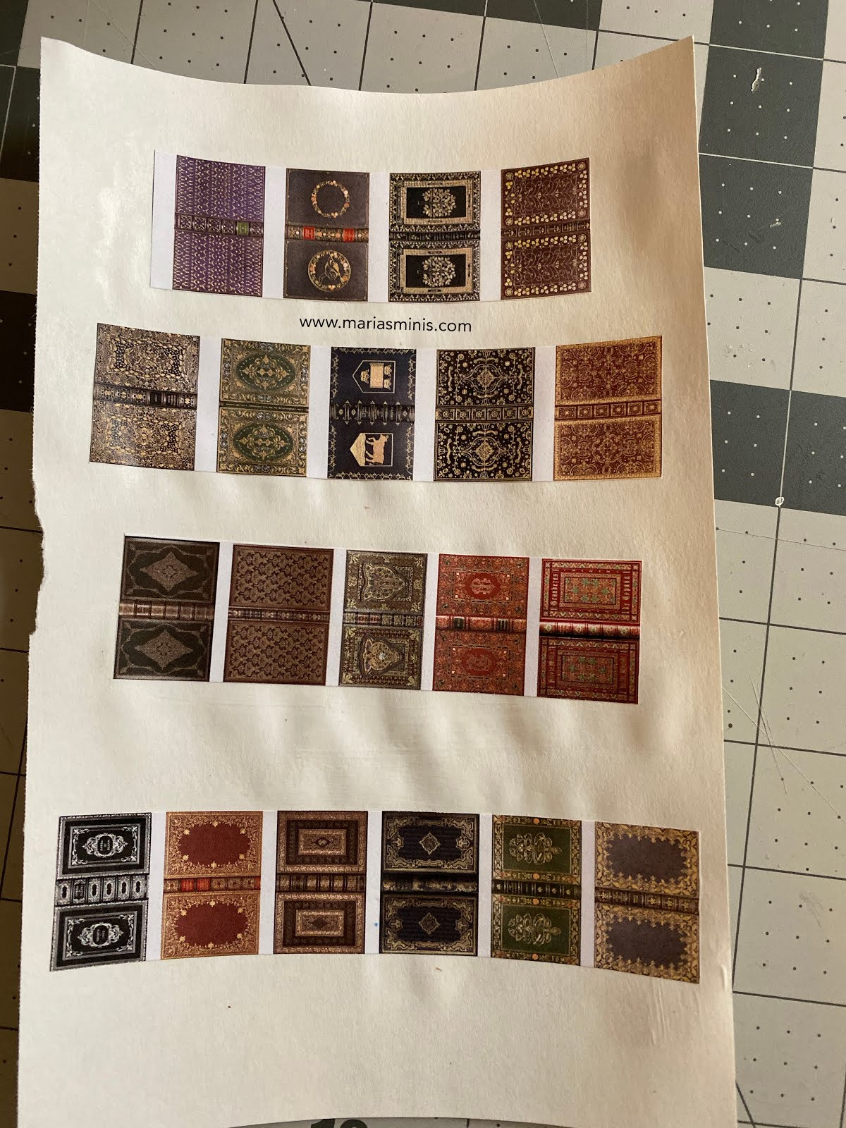 How To Make Miniature Antique Books And Free Printable pertaining to Free Printable Miniature Printable Books