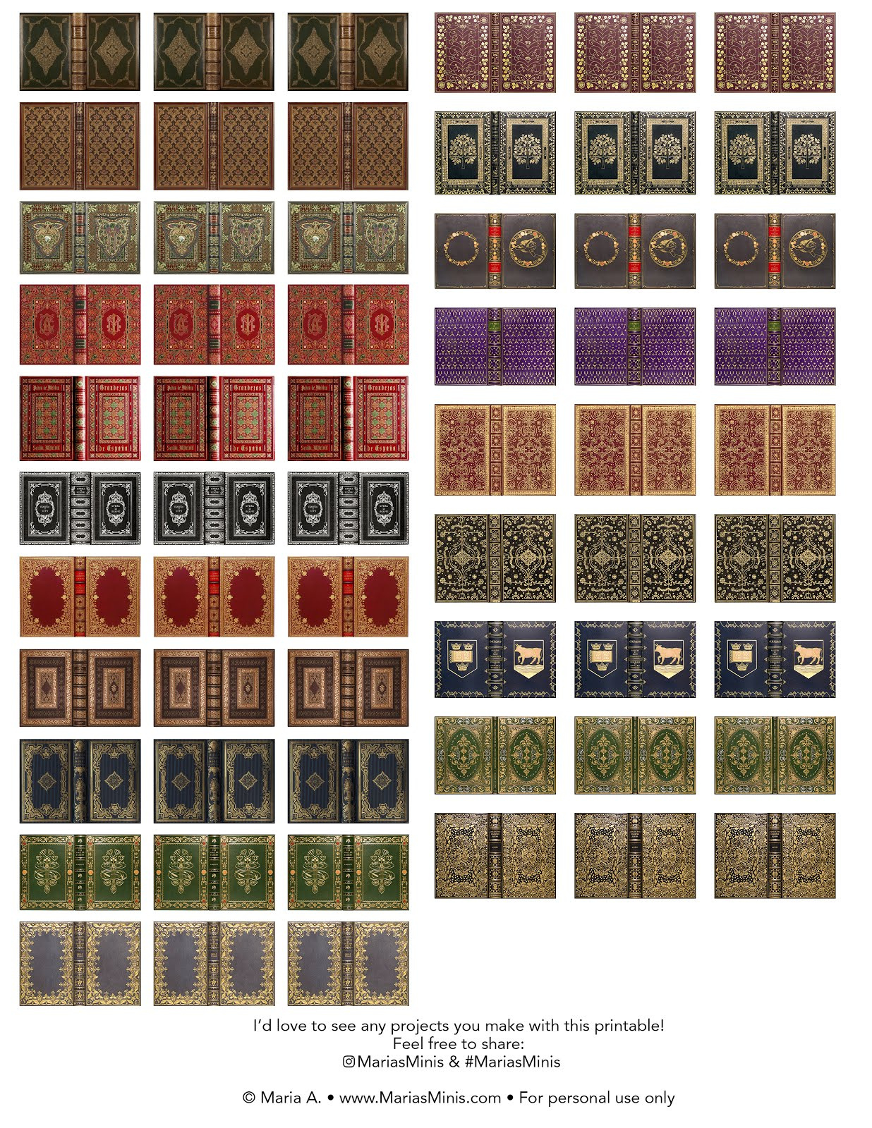 How To Make Miniature Antique Books And Free Printable pertaining to Free Printable Miniature Printable Books