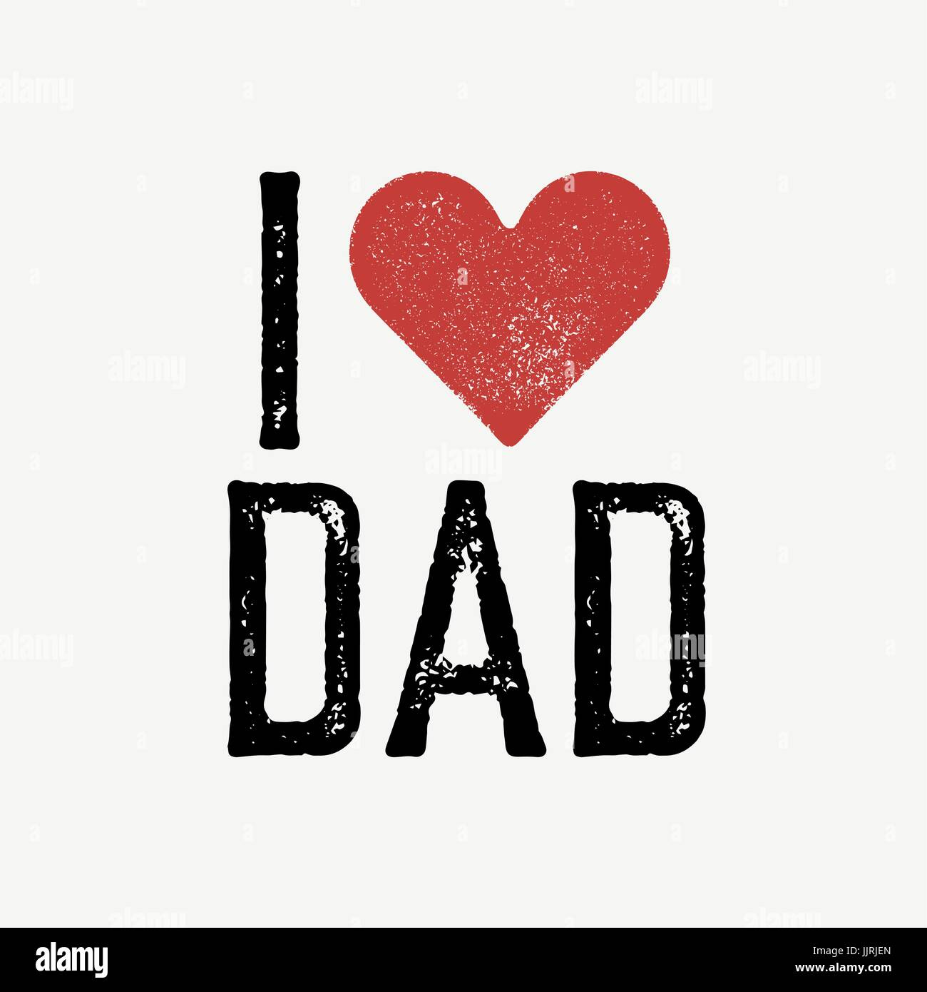 I Love Dad&amp;quot; Text With Red Heart. T-Shirt Print Design Template for I Love Dad Printables