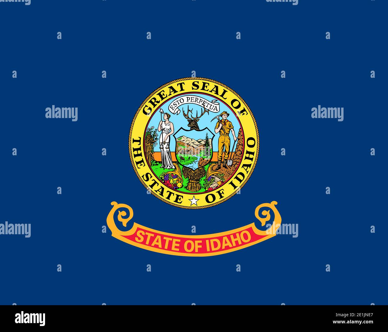 Idaho Flagge -Fotos Und -Bildmaterial In Hoher Auflösung – Alamy pertaining to Idaho State Flag Printable