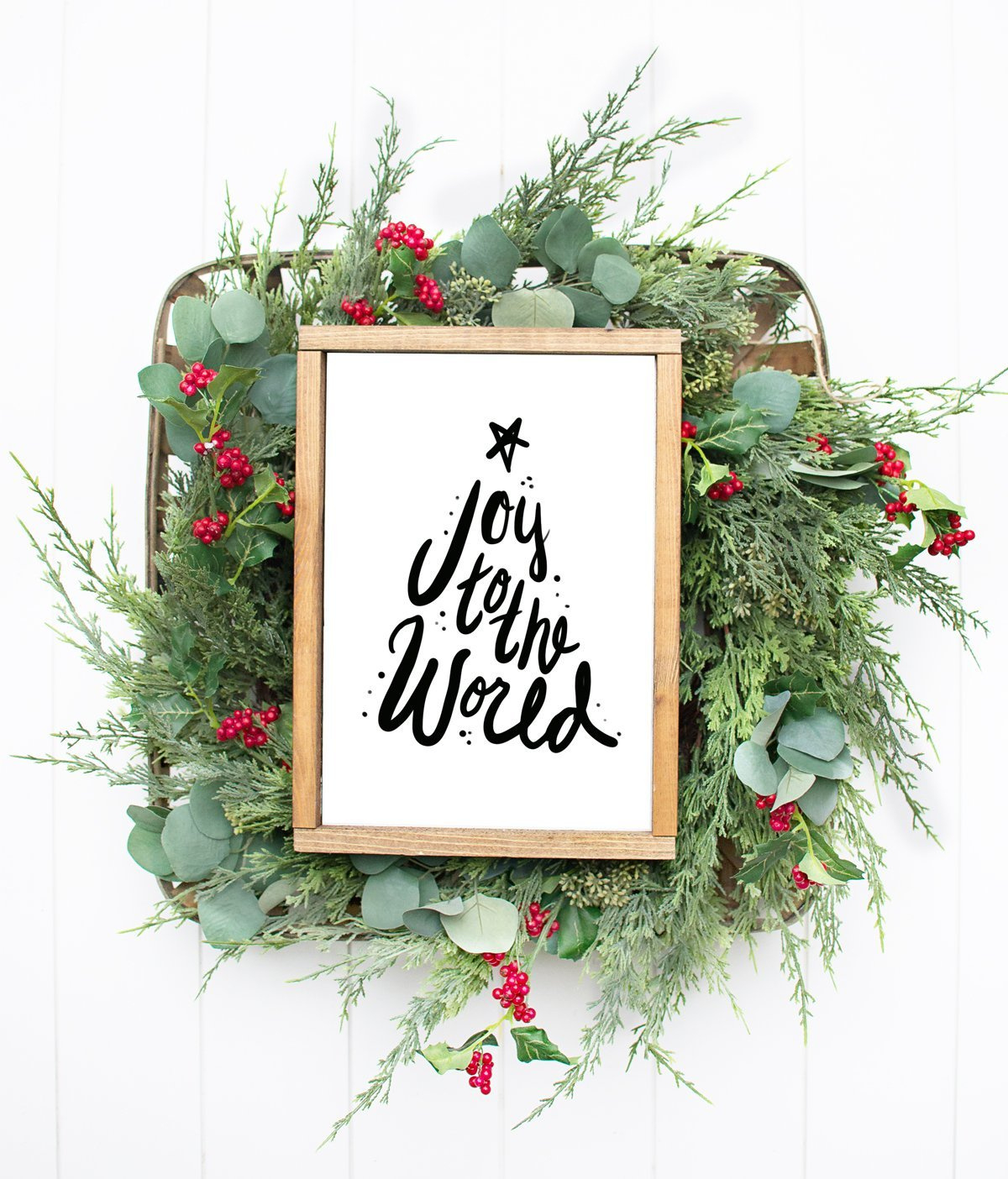 Joy To The World Free Christmas Printable And Svg - Weekend Craft intended for Joy to the World Printable