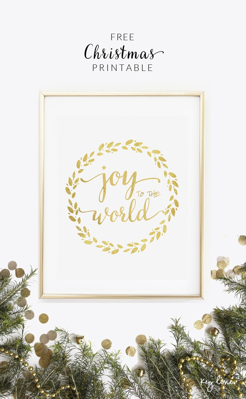 Joy To The World Printable – Let&amp;#039;S Diy It All – With Kritsyn Merkley for Joy to the World Printable