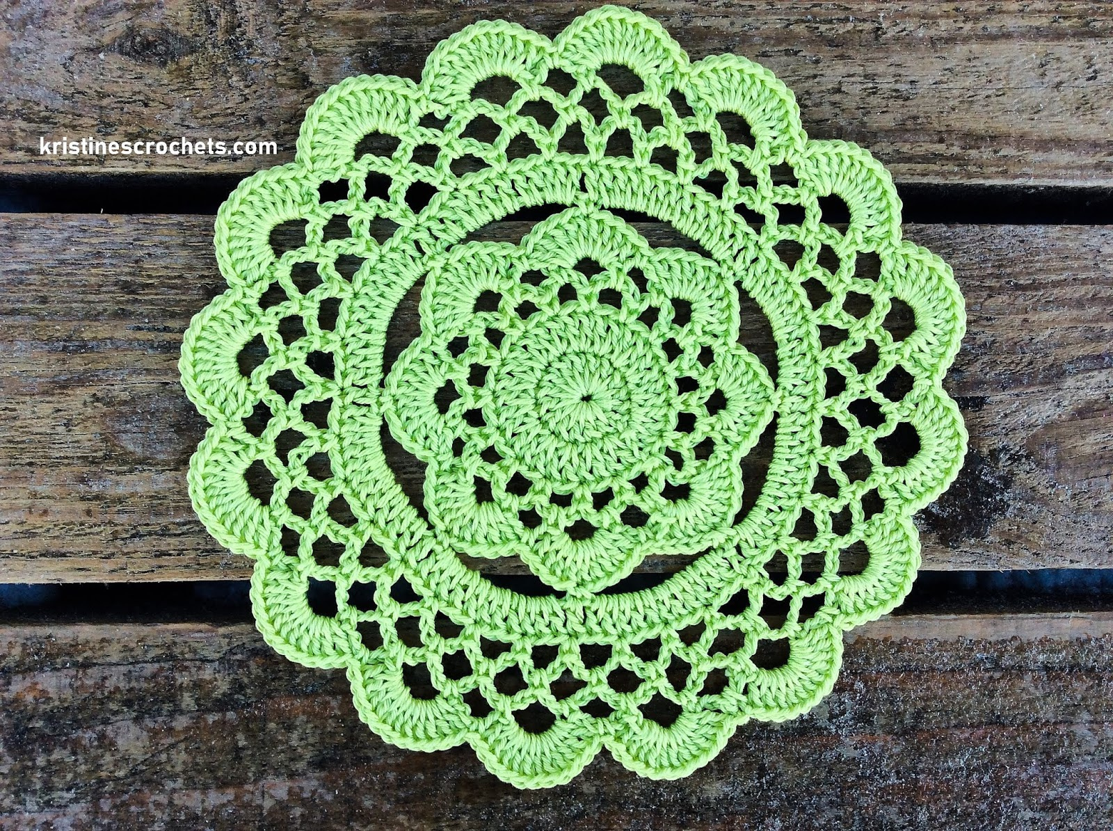 Kristinescrochets : Easy Rustic Flower Doily Free Crochet Pattern throughout Printable Free Crochet Doily Patterns With Written Instructions