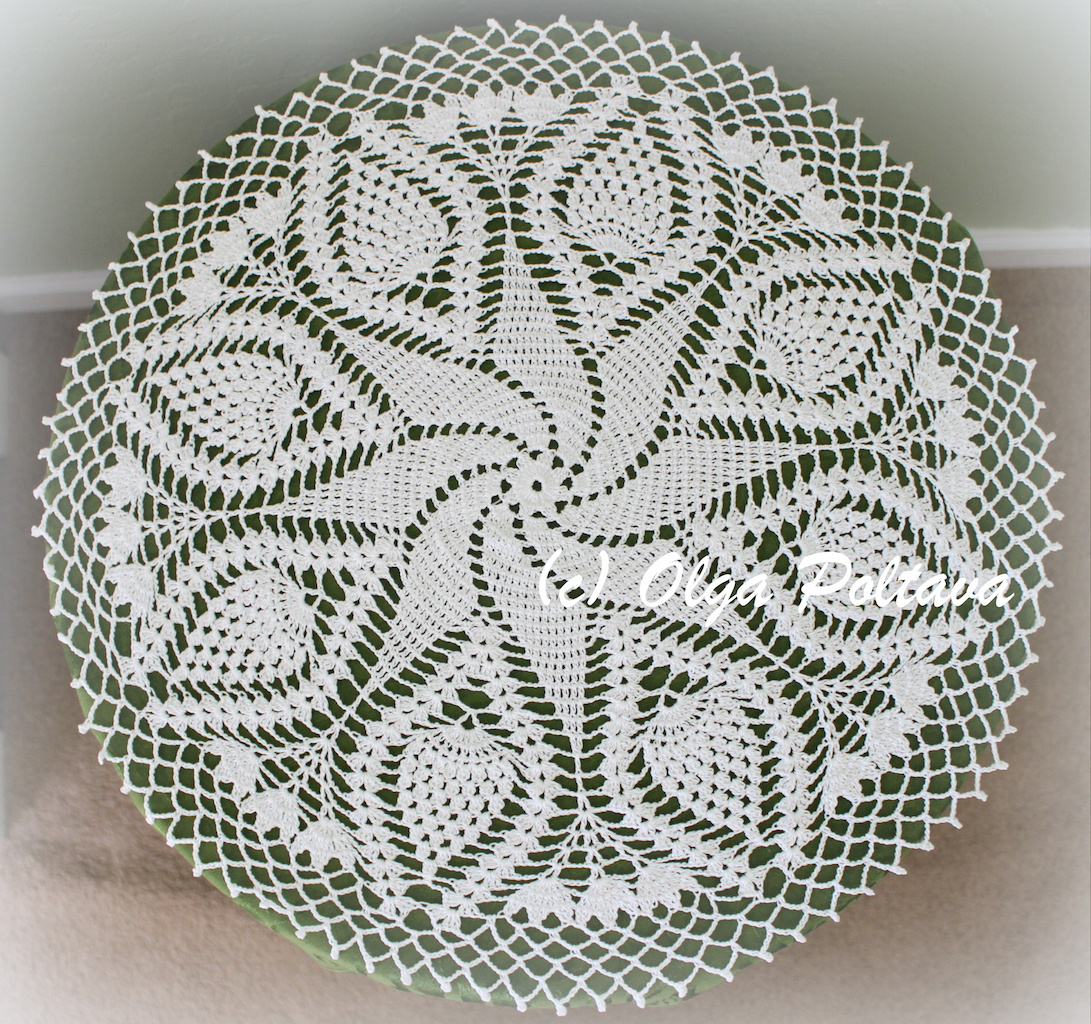 Lacy Crochet: Swirl And Pineapples Doily, Free Crochet Pattern with Printable Free Crochet Doily Patterns With Written Instructions