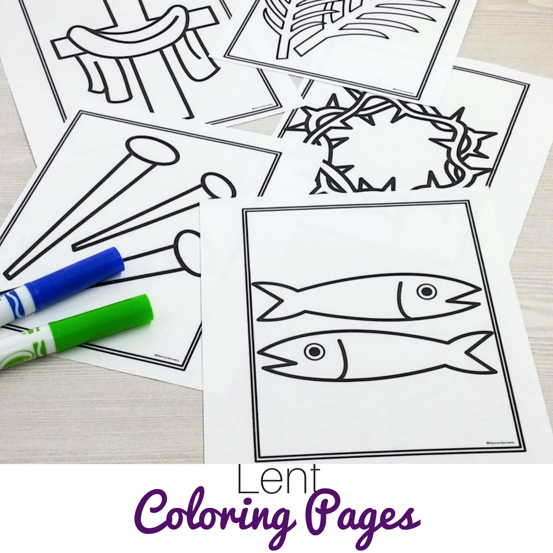 Lent Coloring Pages For Catholic Kids with Free Printable Catholic Lenten Lent Coloring Pages