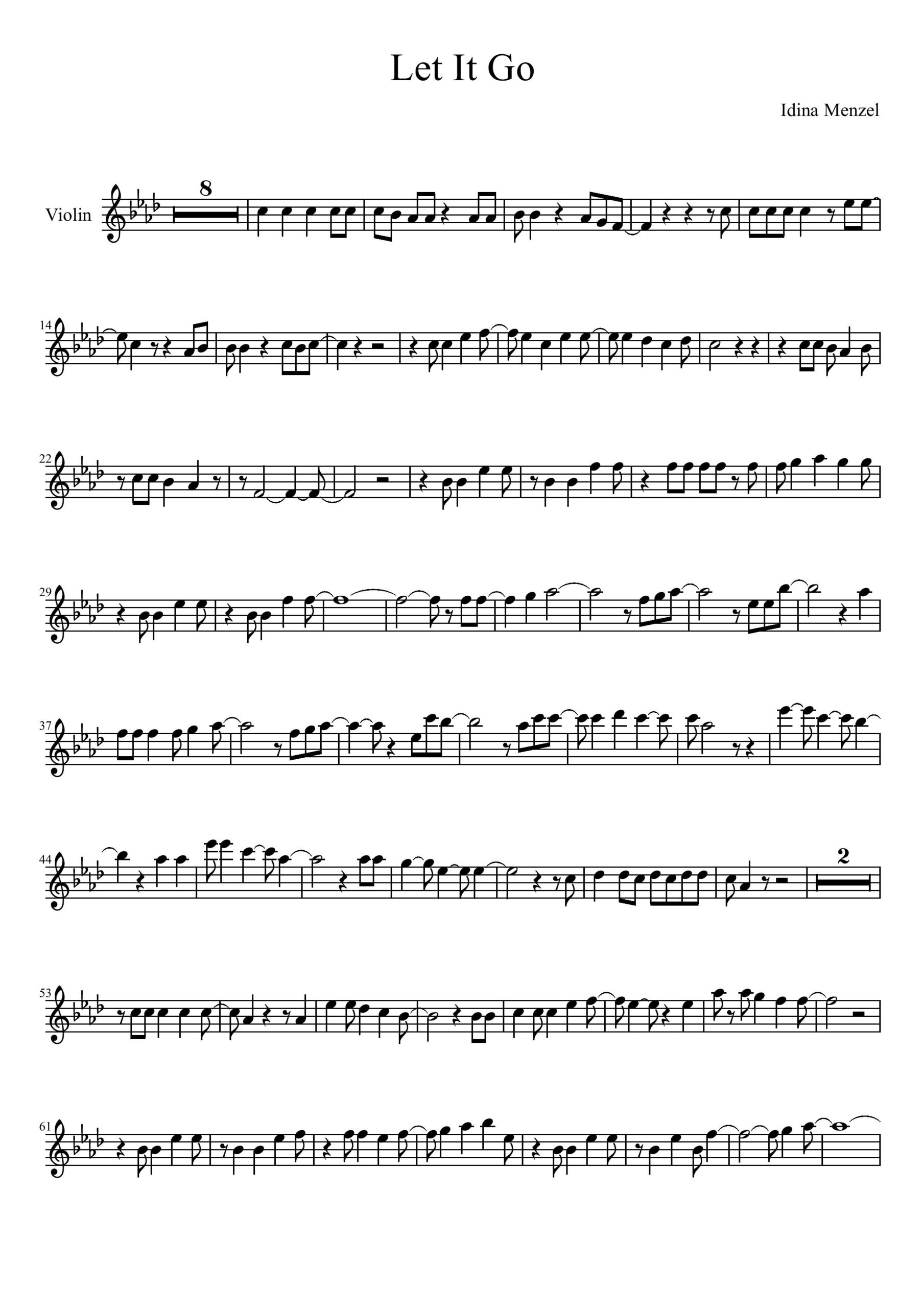 Let It Go Violin Sheet Music – Free Sheet Music pertaining to Printable Violin Sheet Music Free