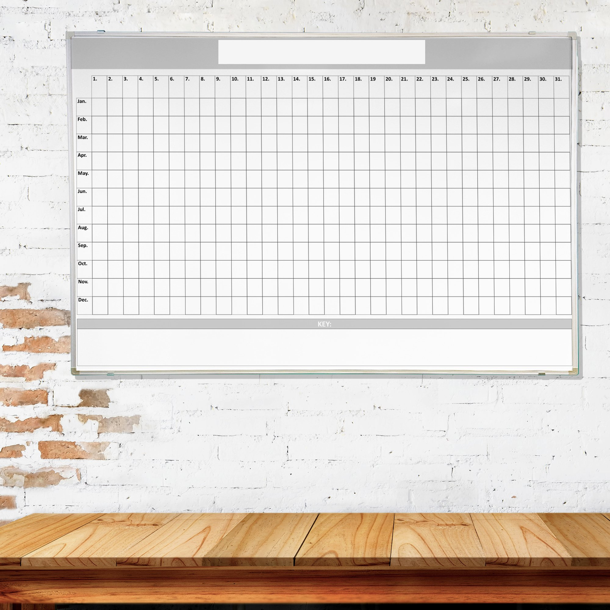 Magnetic Printed Annual Planner Whiteboards | Magiboards inside Printable Dry Erase Board
