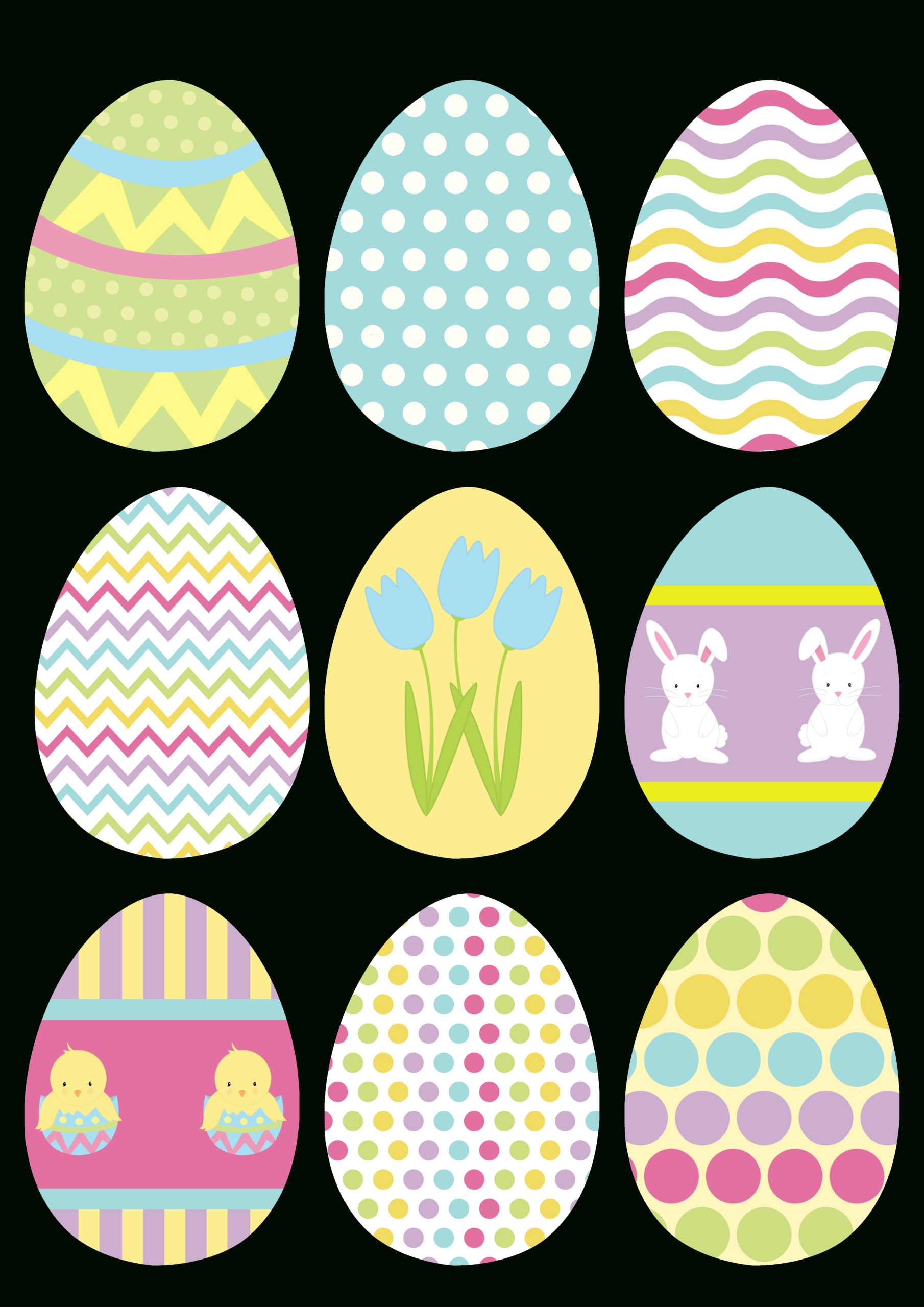 Make Your Own Hanging Easter Egg Decorations - Free Printable pertaining to Decorate Easter Eggs Printable