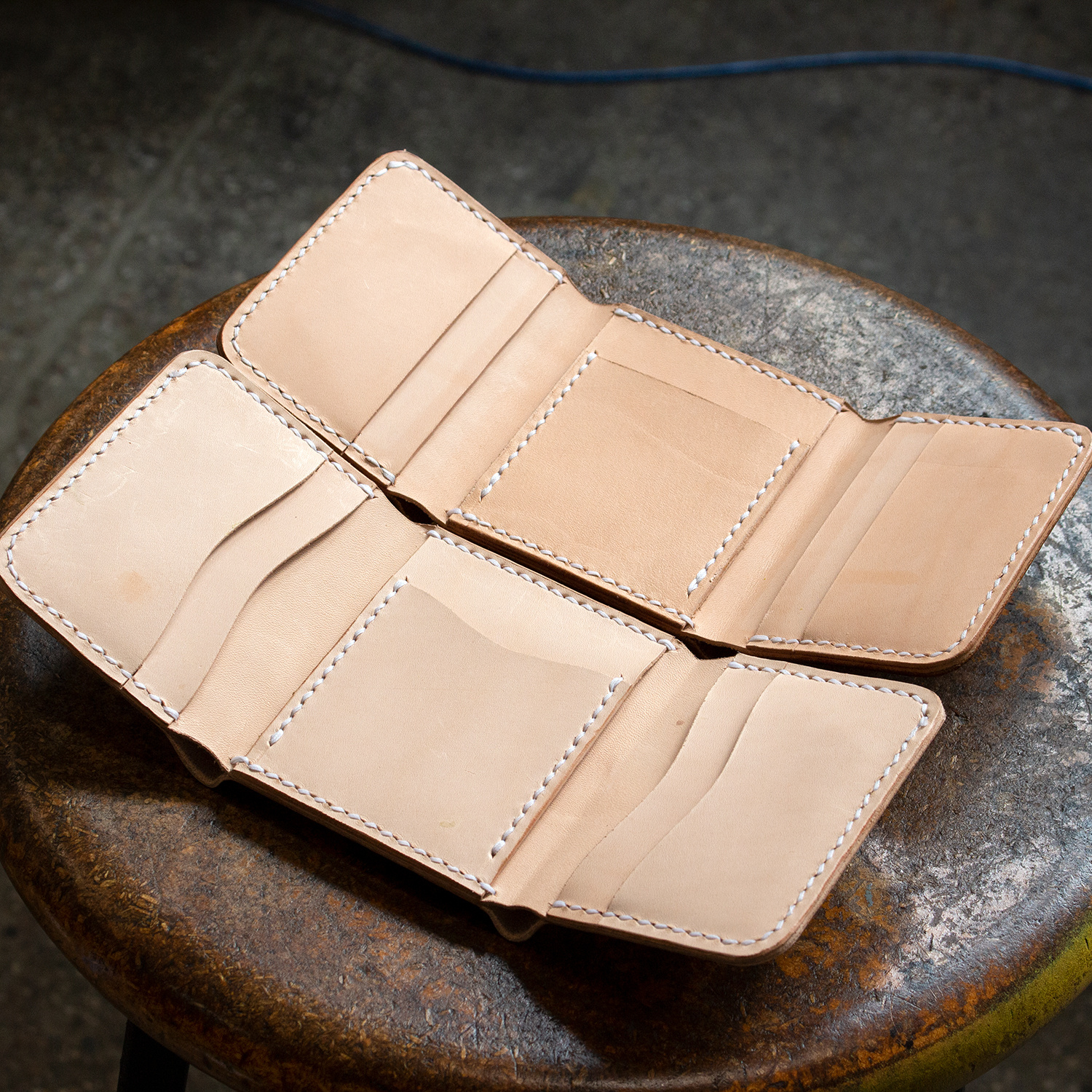Making A Leather Tri-Fold Wallet - Free Pdf Template Set | Makesupply throughout Printable Leather Wallet Pattern Free