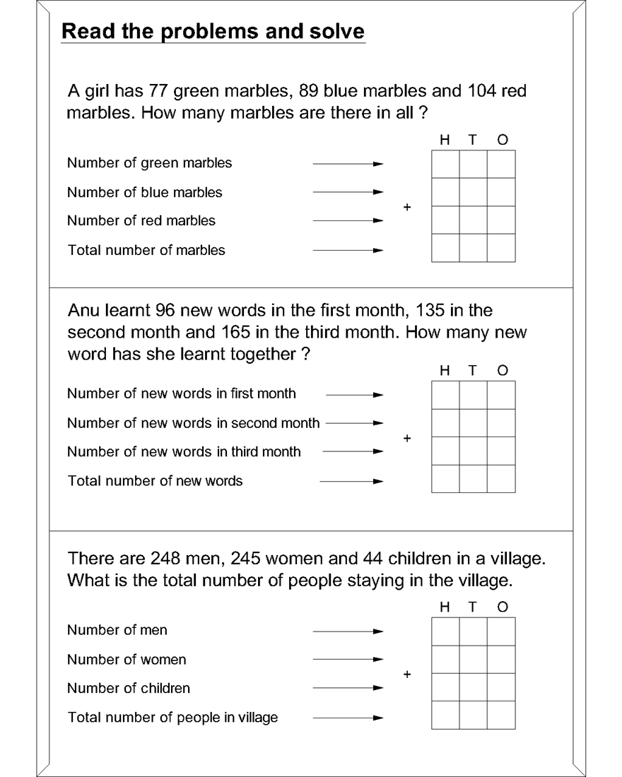 Maths Word Problem Worksheets For Addition with regard to Simple Word Problem Addition Worksheet