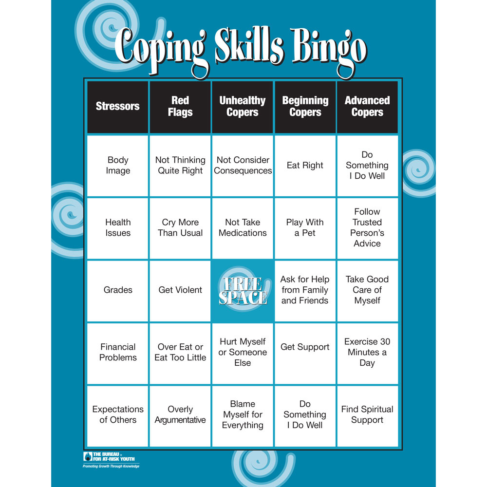 Military Community Awareness: Resources And Educational Materials in Coping Skills Bingo Free Printable