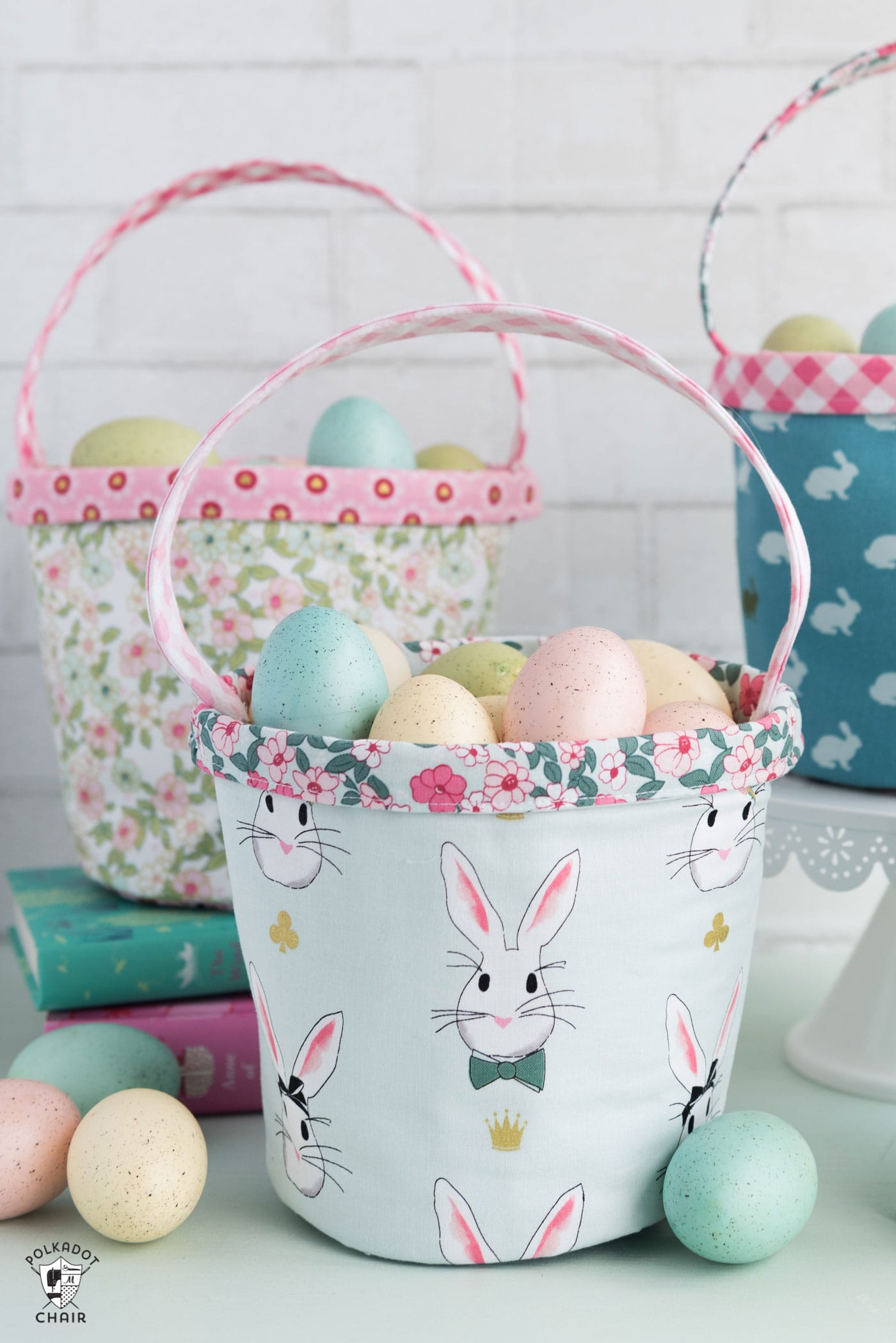Mini Easter Basket Sewing Pattern - The Polka Dot Chair in Easter Basket Sewing Pattern