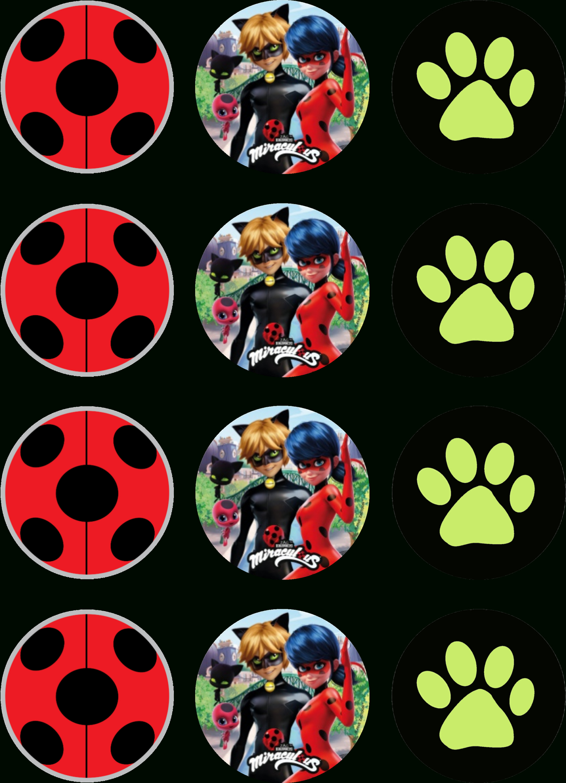 Miraculous Ladybug | Cupcake Toppers – Shore Cake Supply pertaining to Free Printable Miraculous Ladybug Cupcake Toppers Printable
