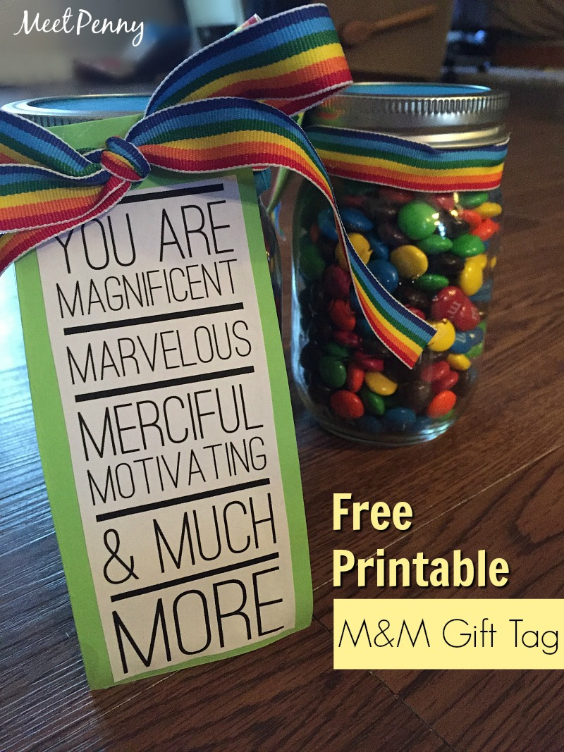 M&amp;amp;M Teacher Gift Printable - Meet Penny pertaining to M&amp;amp;M Teacher Appreciation Free Printable