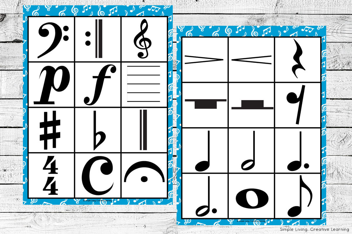 Music Bingo - Simple Living. Creative Learning within Free Printable Music Bingo Cards
