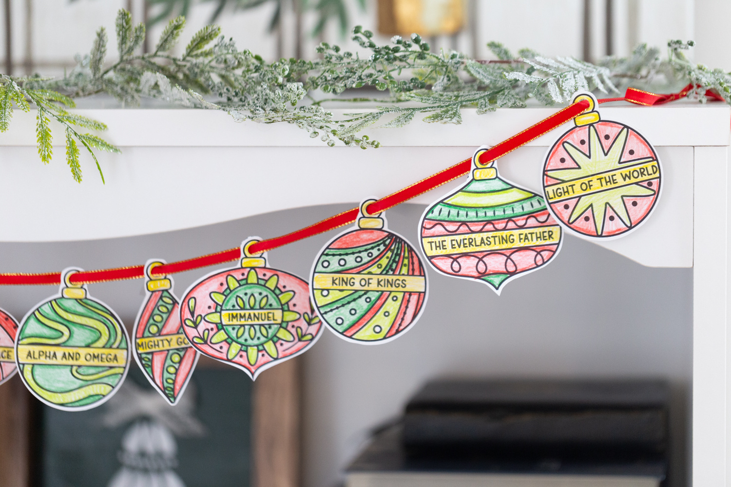 Names Of Jesus Ornaments.mp4 pertaining to Names Of Jesus Printable Ornaments