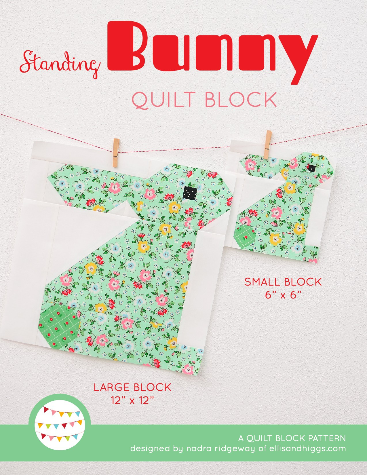 New Easter Quilt Patterns: Standing Bunny Quilt Block + {Free Mini intended for Free Easter Quilting Patterns