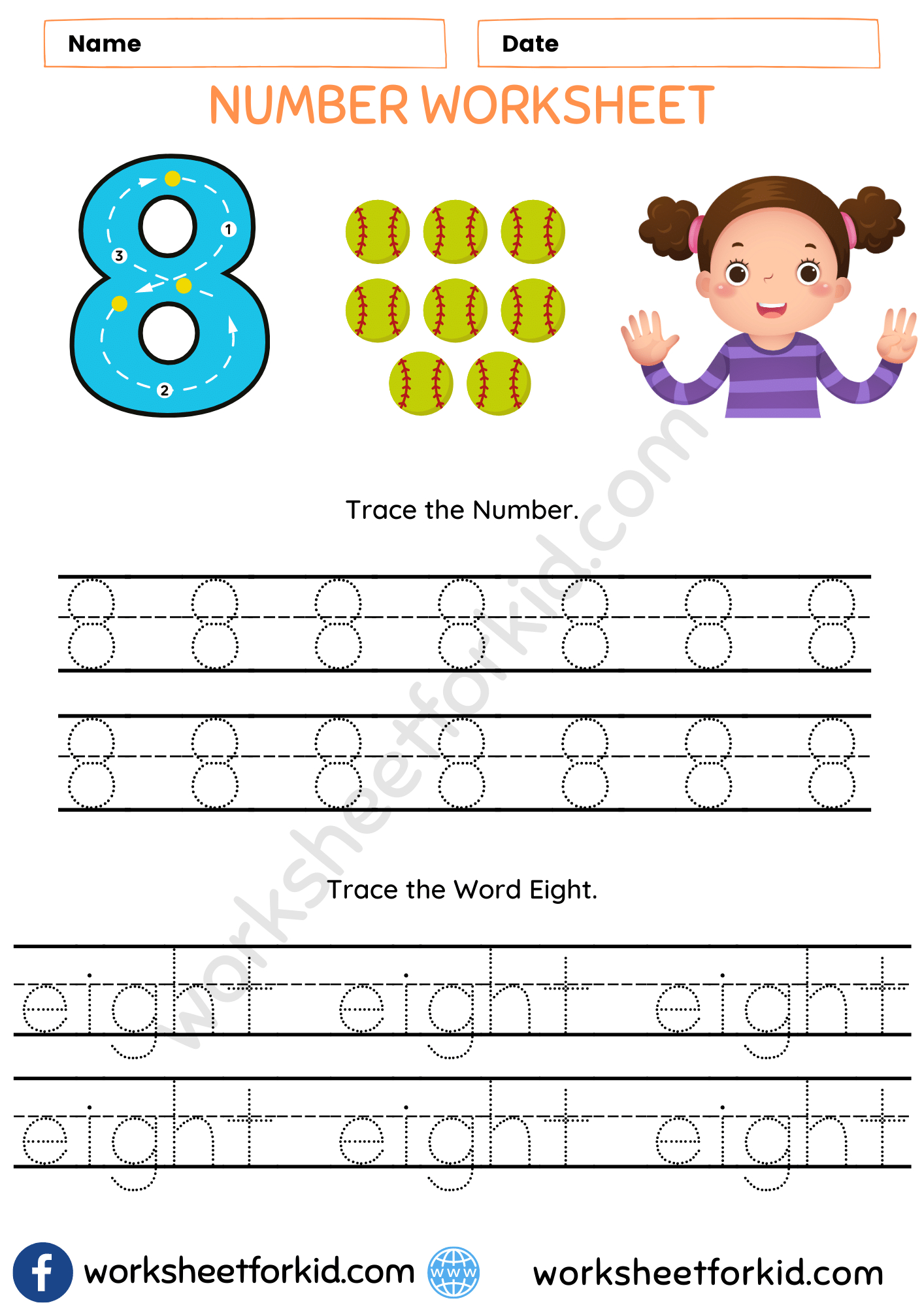 Number 8 Worksheet - Worksheetforkid pertaining to Number Eight Worksheet Printable