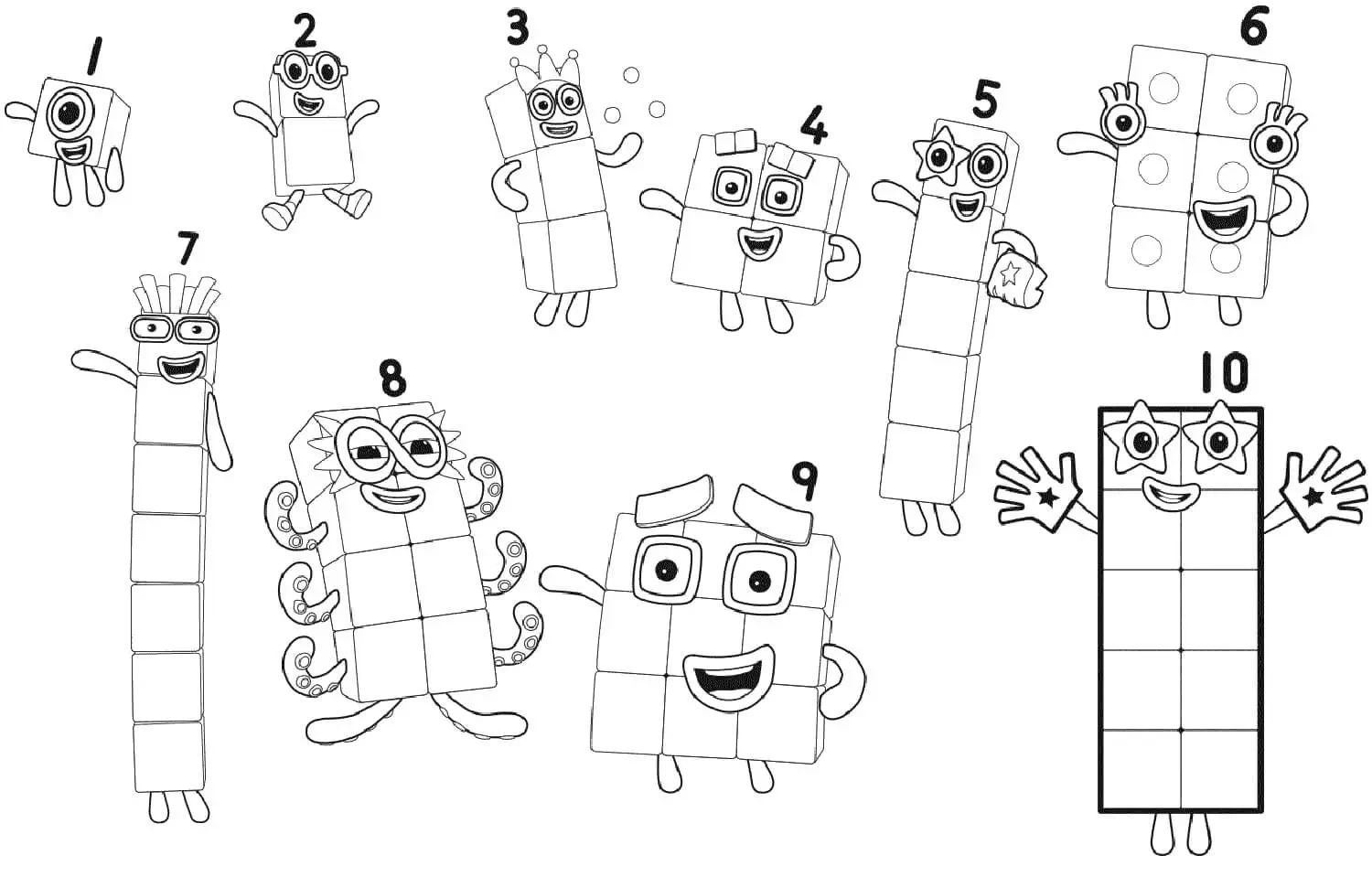 Numberblocks Coloring Pages To Print - Free Printable Coloring Pages regarding Numberblocks Printables Free Download