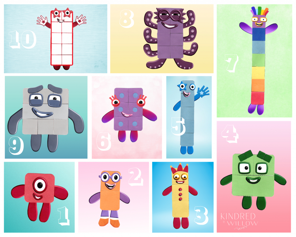 Numberblocks Craft With Printable - Free Download - Kindred + Willow within Numberblocks Printables Free Download