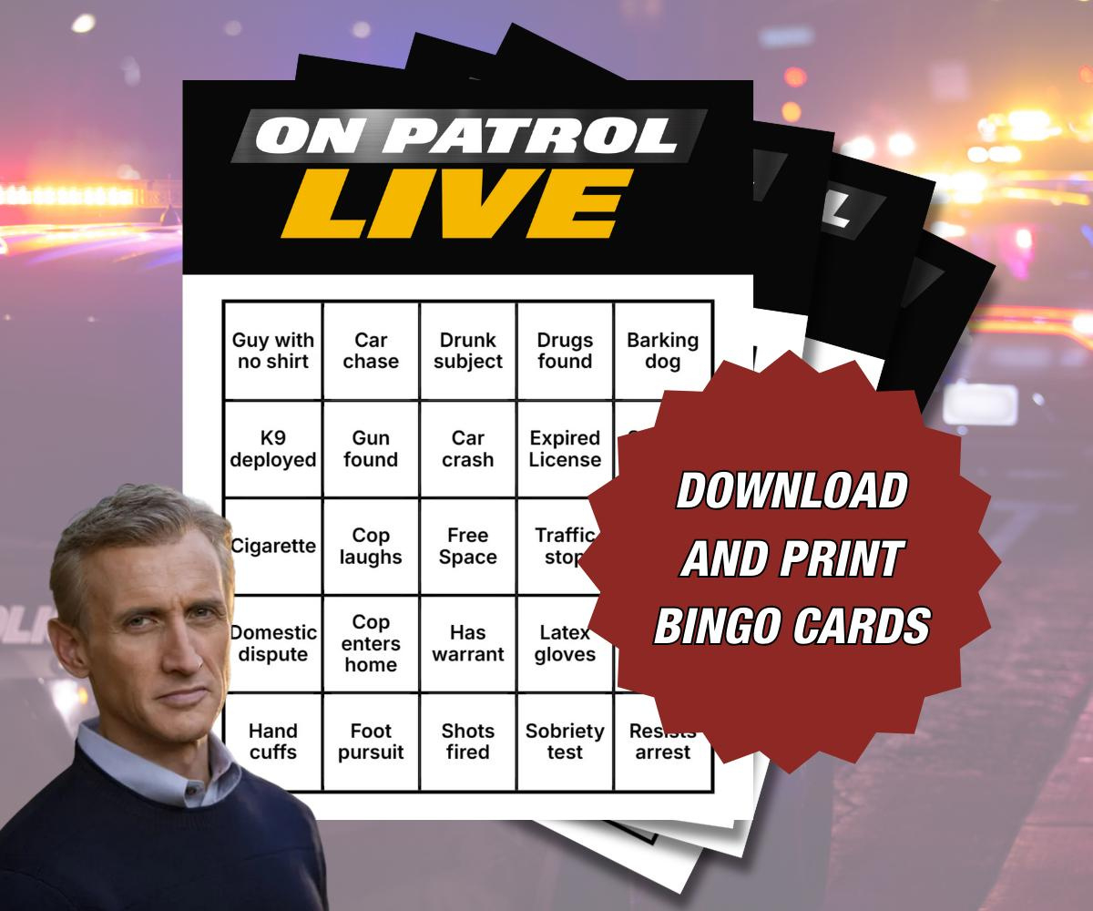 On Patrol Live Bingo | Op Live Bingo | Live Pd Bingo | On Patrol within Op Live Bingo Card Generator