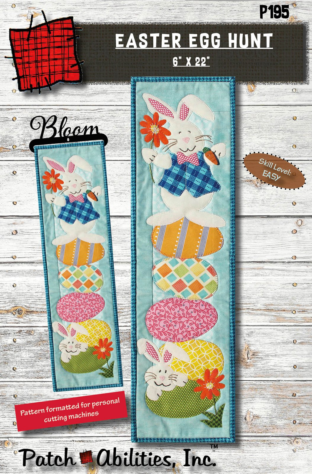 P195 Easter Egg Hunt Pattern with regard to Easter Wall Hanging Quilt Patterns