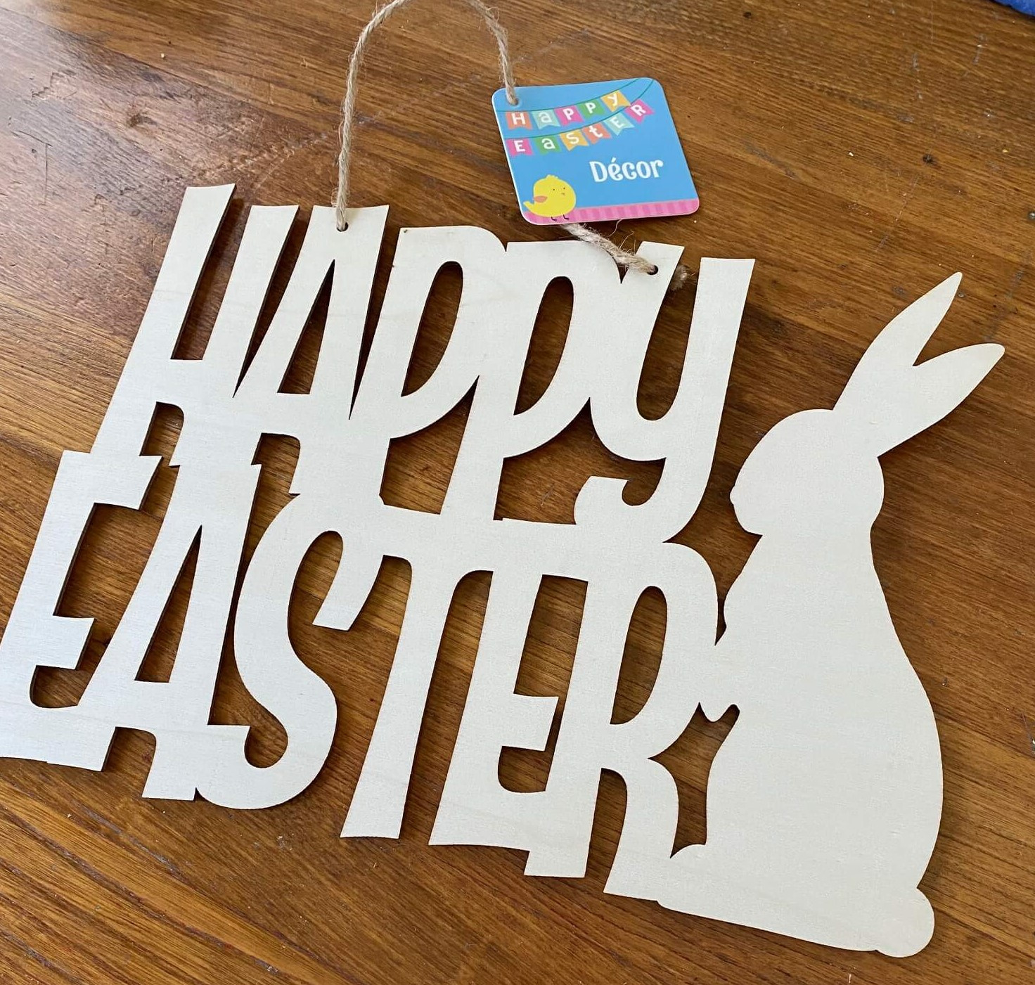 Painting &amp;amp; Stenciling A Dollar Tree Wooden Easter Sign - Organized regarding Happy Easter Stencil Amazon
