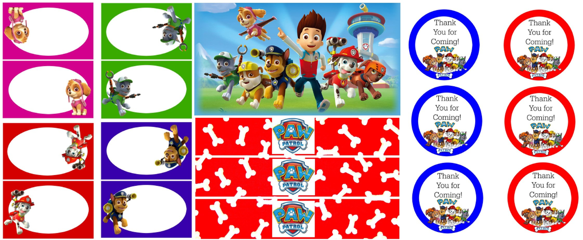 Paw Patrol Party Free Printables | Tickled Pink Party Ideas with regard to Paw Patrol Free Printables Birthday