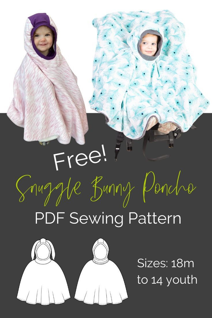 Pdf Sewing Pattern For Car Seat Poncho, Free With Email Subscription within Free Printable Car Seat Poncho Pattern