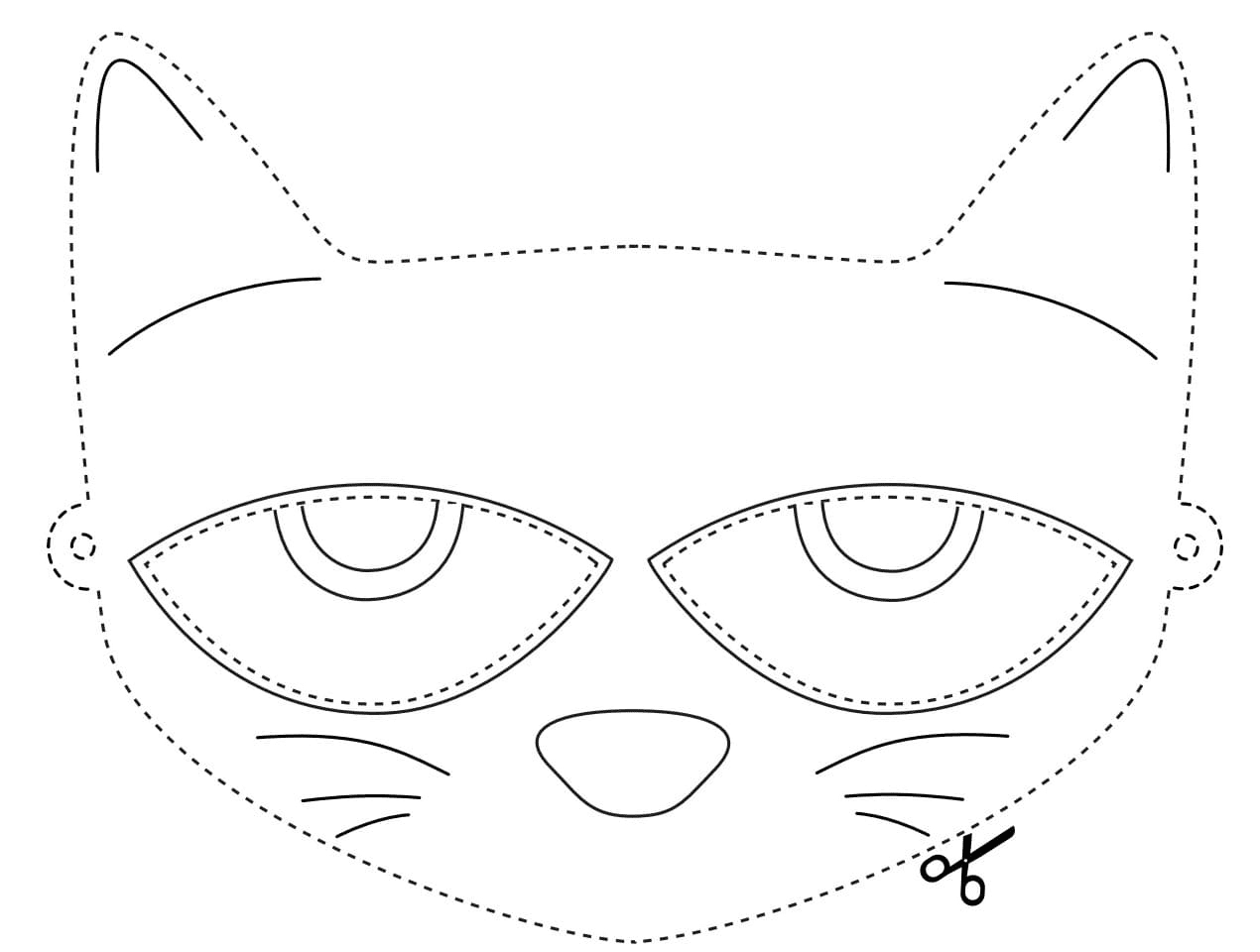 Pete The Cat Mask Template within Pete The Cat Printable Mask