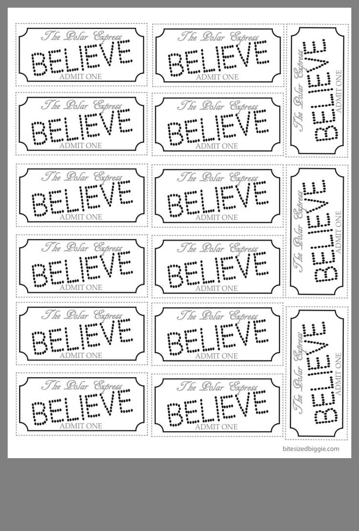 Pincarolyn Haught On 2Nd Grade Reading | Polar Express Tickets with Polar Express Ticket Printable Black And White