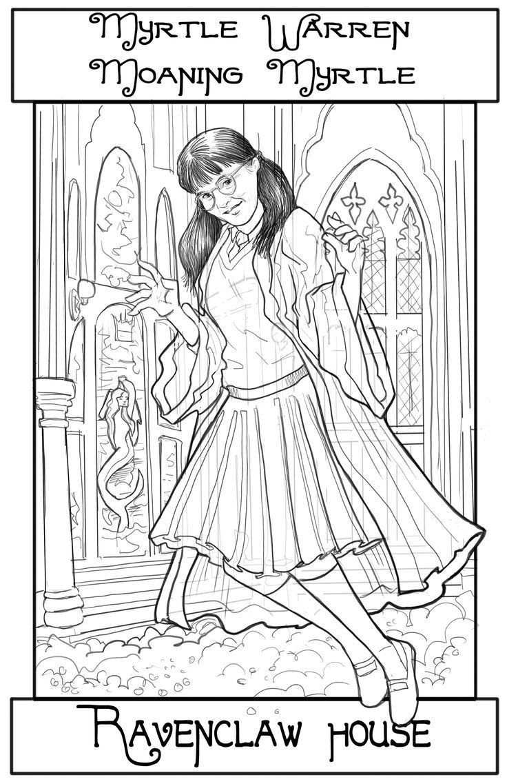 Pinnicole G On Harry Potter | Harry Potter Coloring Pages throughout Free Printable Moaning Myrtle