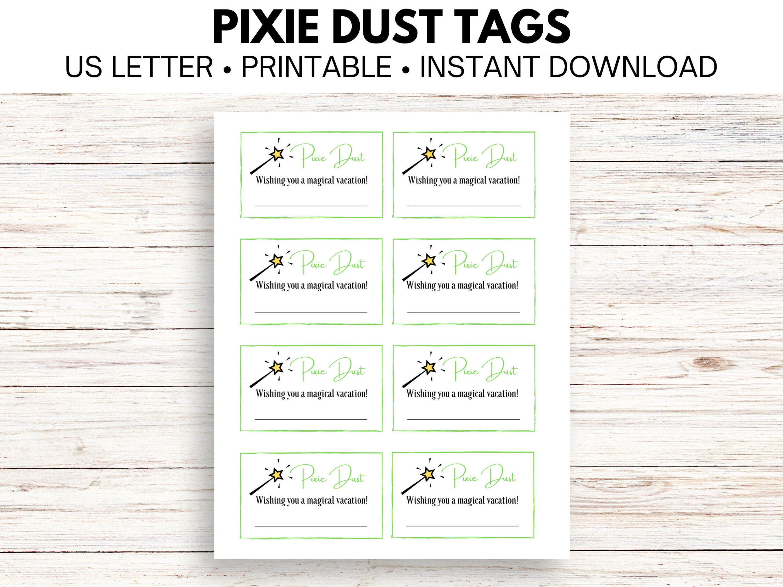 Pixie Dust Tags - Etsy for Pixie Dust Tags Free Printable