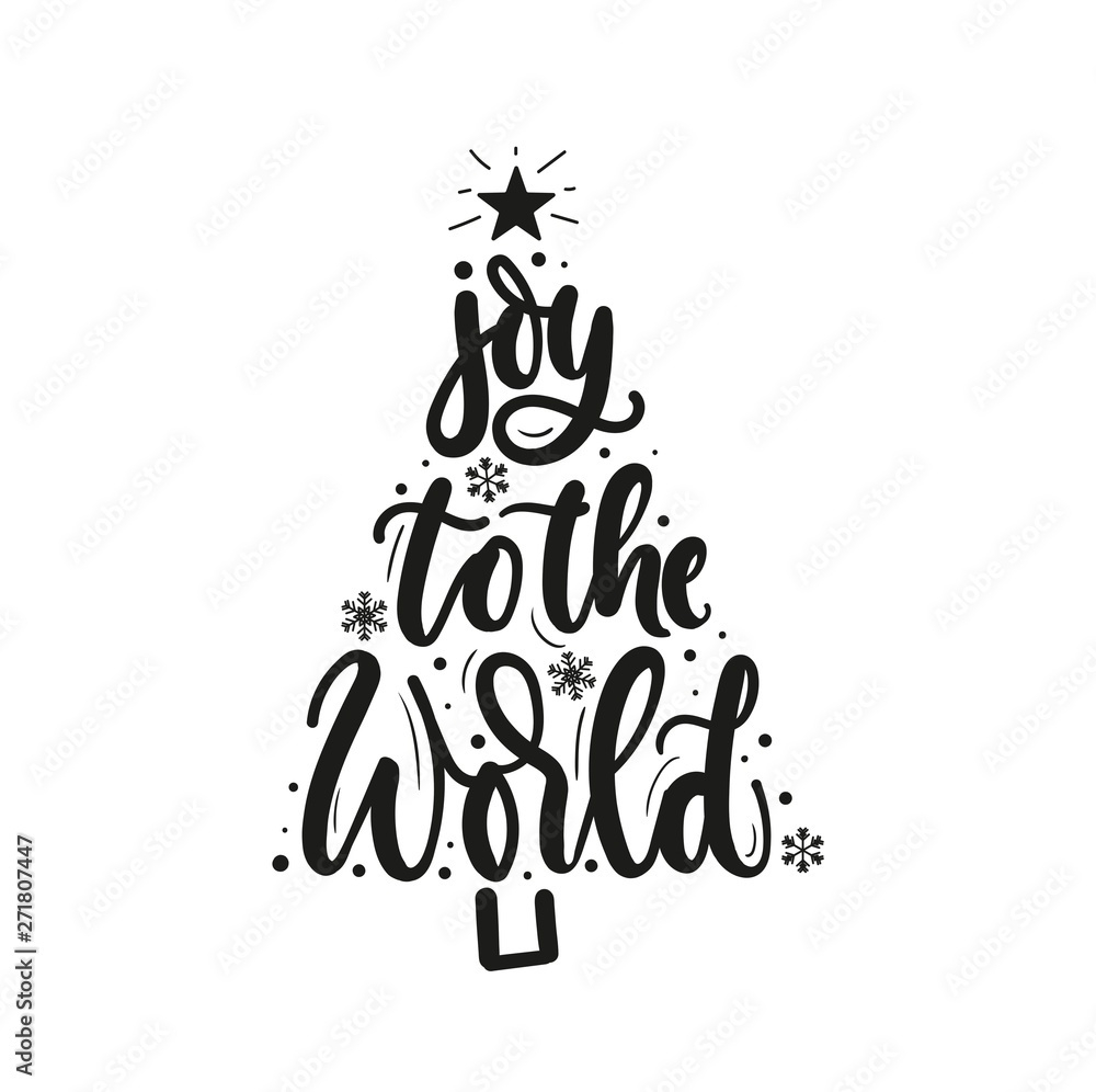 Poster Joy To The World Inspirational Christmas Greeting Card With for Joy to the World Printable