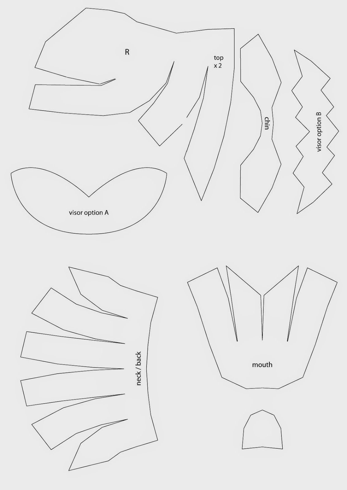 Power Rangers Helmet, Cardboard Head For Mask, Hat &amp;amp; Wig Diy (With for Power Ranger Mask Printable