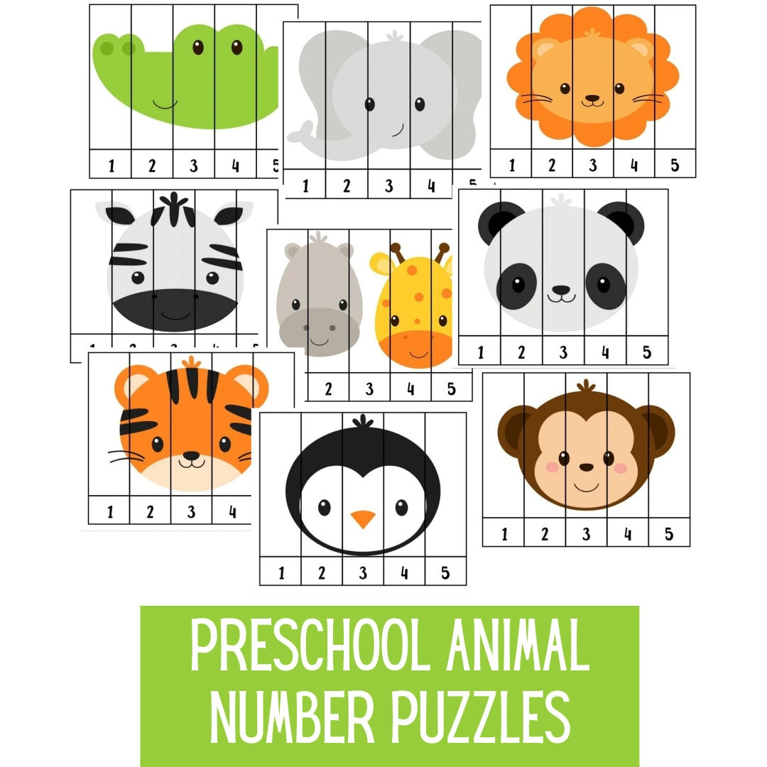 Preschool Animal Puzzle | Number Puzzles | Number Sequence Puzzles pertaining to Printable Number Sequence Puzzle