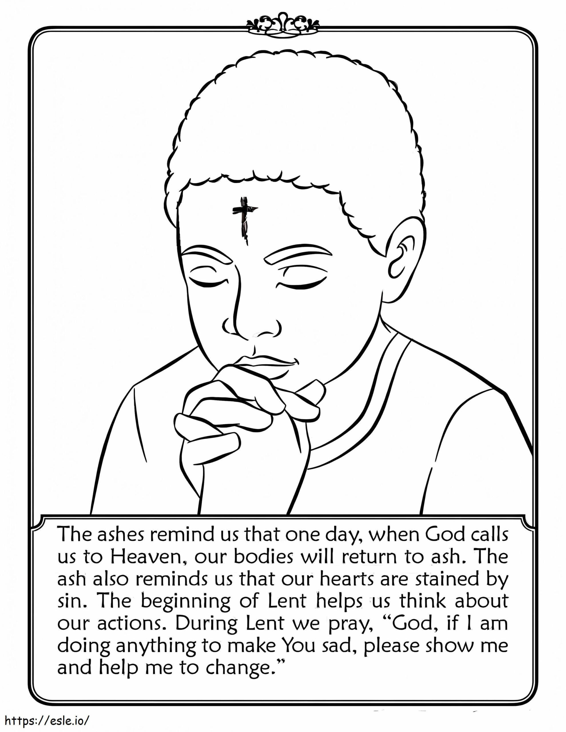 Printable Ash Wednesday Coloring Page pertaining to Free Printable Ash Wednesday Coloring Page