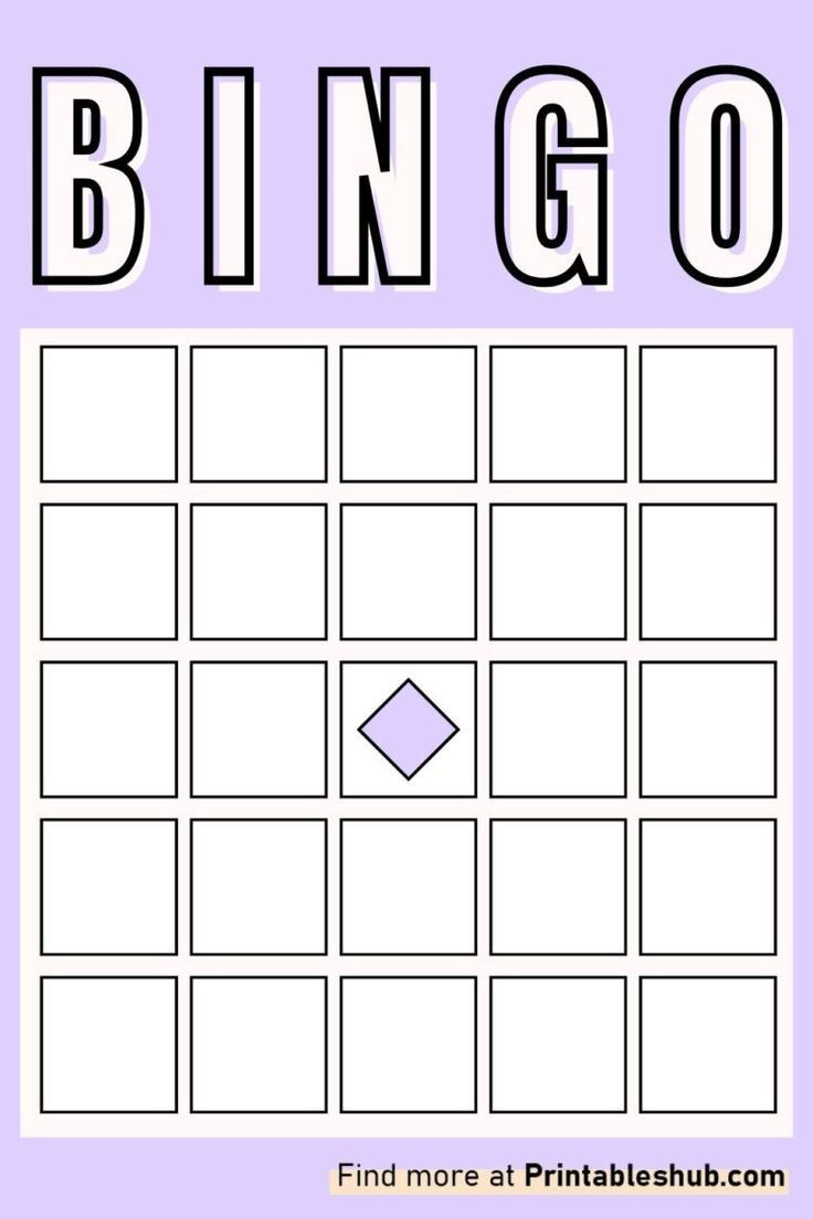 Printable Blank 5X5 Bingo Cards Templates pertaining to Blank 5x5 Bingo Card
