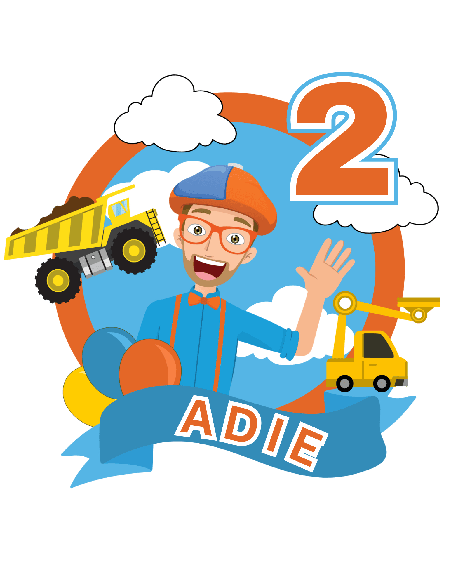 Printable Cake Topper (Blippi Theme)Ungriageraldine015 - Raket.ph intended for Free Printable Blippi Cake Topper