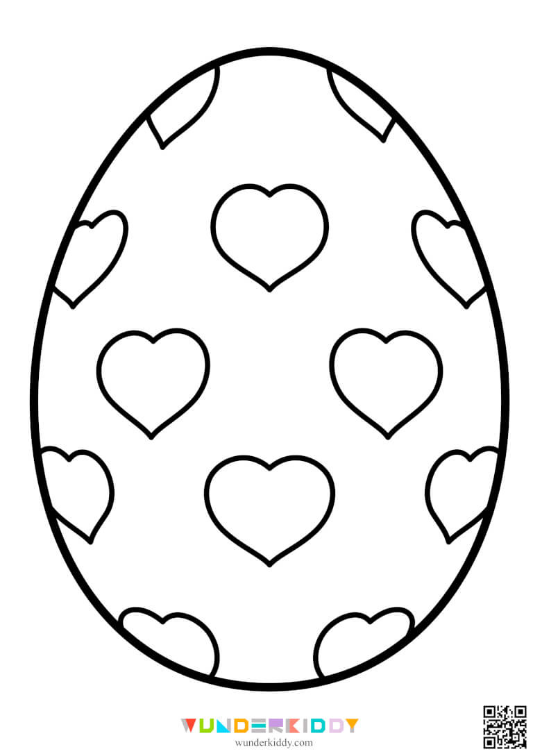 Printable Easter Egg Template And Colouring Page Pdf in Easter Eggs Coloring Page Printable