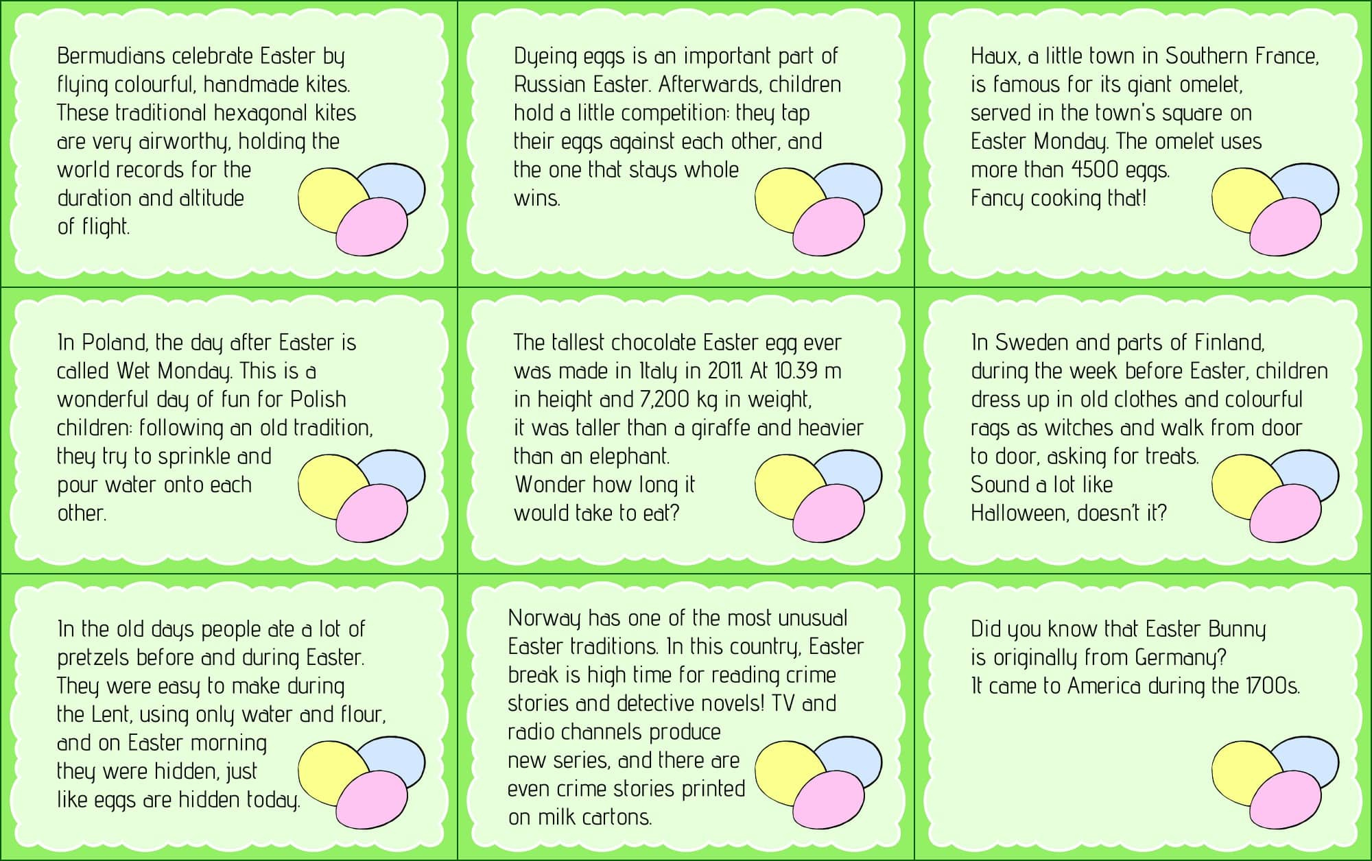 Printable Trivia Easter-Egg Fillers | Play | Cbc Parents throughout Easter Eggs Fillers Printable